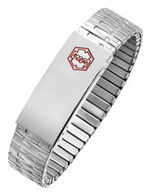 ALPINE Steel Expansion Medical ID Bracelet SB1700MED